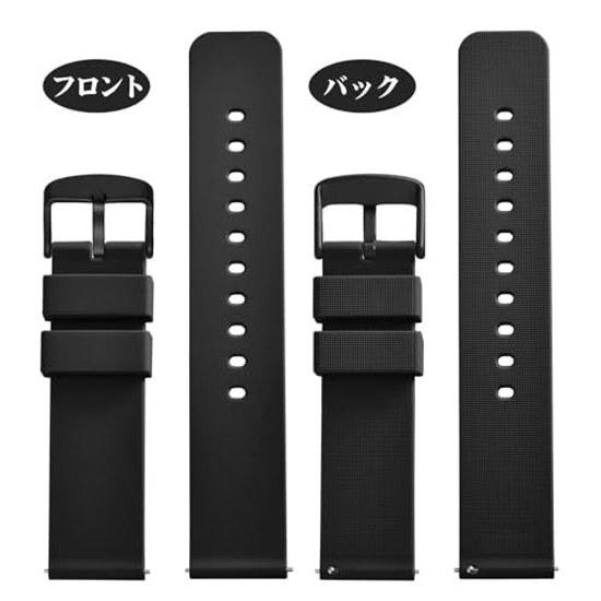 WOCCI Rubber Belt Silicone 12mm24mm Waterproof Watch Replacement Quick Release Band