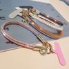 Fashion High-end Women's Leather Wrist Strap Mobile Phone Lanyard Durable Portable Pendant Chain Phone Anti-loss Sling Lanyard