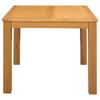 Eettafel 90 x 90 x 75 cm Massief Eiken Natuurlijk Vierkant