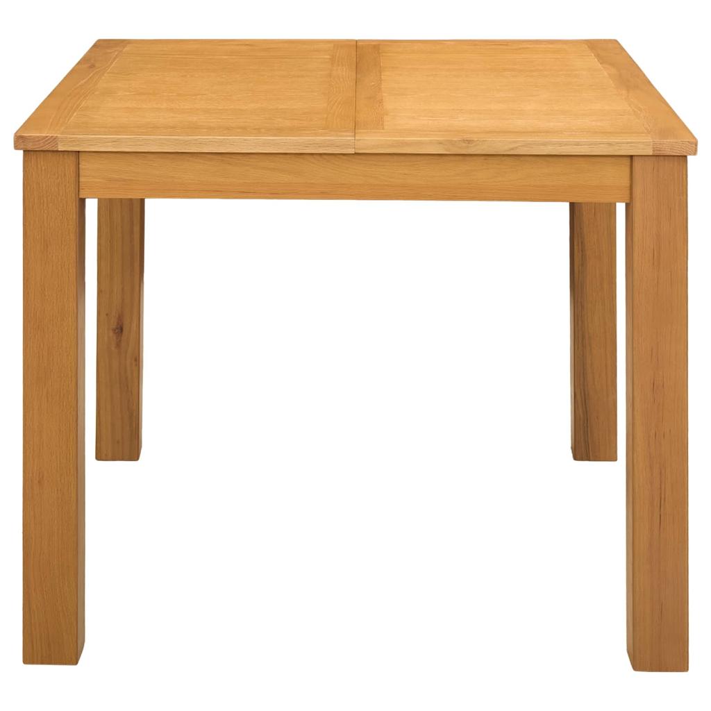 Eettafel 90 x 90 x 75 cm Massief Eiken Natuurlijk Vierkant