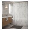 Shower Curtain with Hooks 180 X 200 Cm Marble