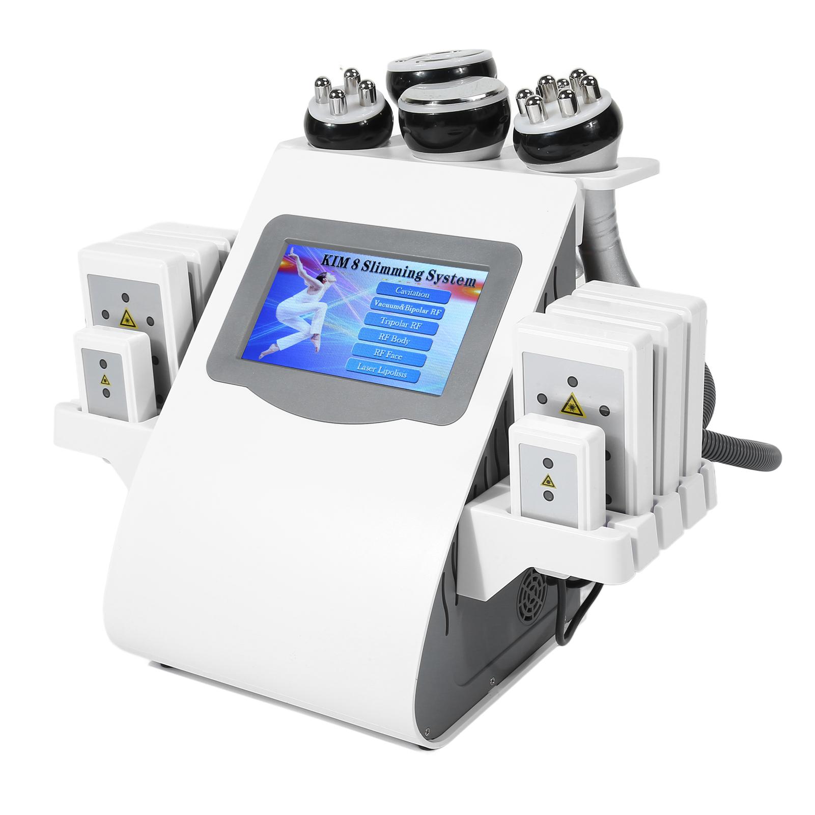 

6 в 1 RF 40K вакуумный аппарат для похудения тела удаление жира подтяжка кожи кавитационный аппарат 100‑240 В