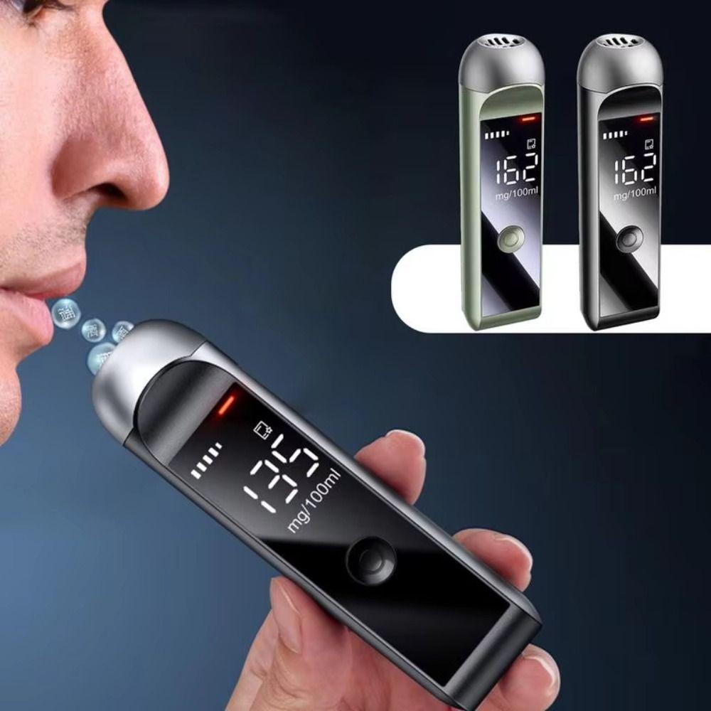 High Accuracy Breath Alcohol Tester Digital Display Professional Breathalyzer Car Driver Safety