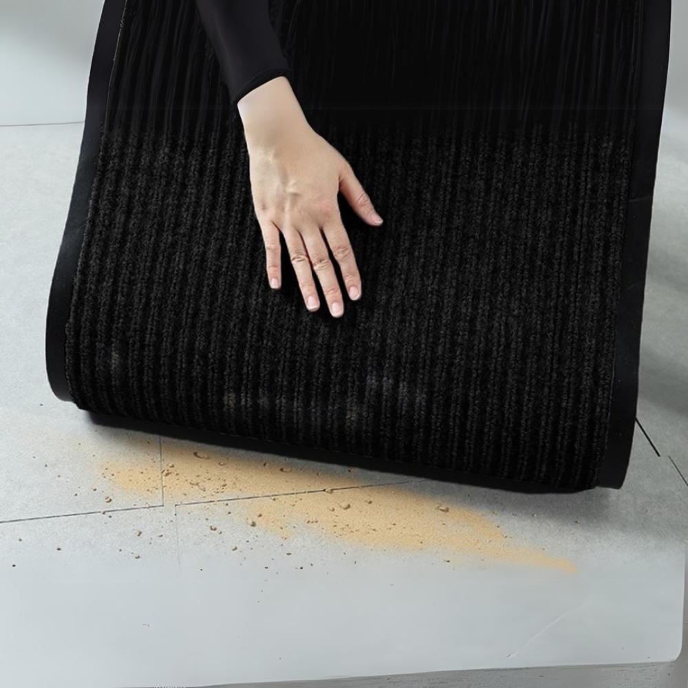 Entrance door mat, black, outdoor, 120 x 180cm