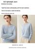 Women's 100% Cashmere V-Neck Loose Slimming Sweater, Autumn/Winter 2026 Collection, High-End Ready-to-Wear