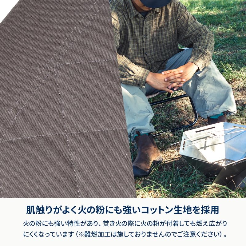 Hilander Climax Low Chair 2 with Storage Outdoor ST Living Nap Relaxation Bag, Chair, Reclining, (Steel), Brown, Foldable, Camping, Room, Time,