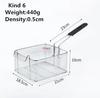 Stainless Steel Fryer Screen French Fries Frame Square Filter Net Encrypt Colander Strainers Shaped Frying Fried Mesh Basket