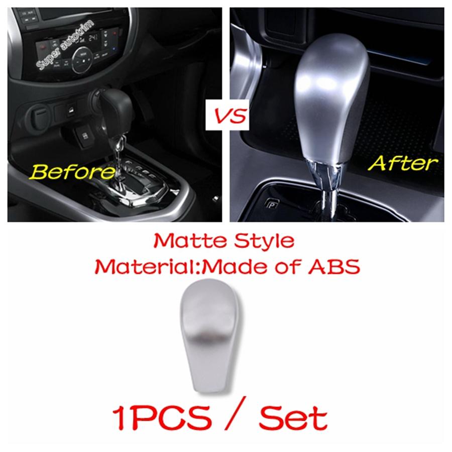 Gear Shift Knob Lever Panel / Reading Lights / Window Lift Button Cover Trim Matte For Nissan Navara NP300 / Terra 2017 -
