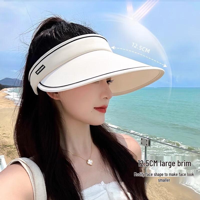 XIN SHENG XIANG Summer Large Brim Foldable Sun Visor