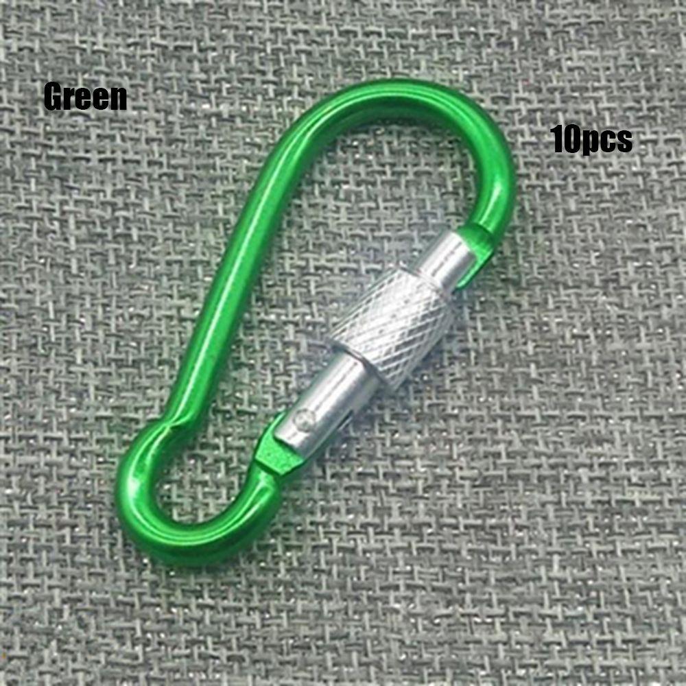 Multi-color Aluminium Safety Alloy Carabiner Buckle Keychain Camping Hiking Hook Climbing Button
