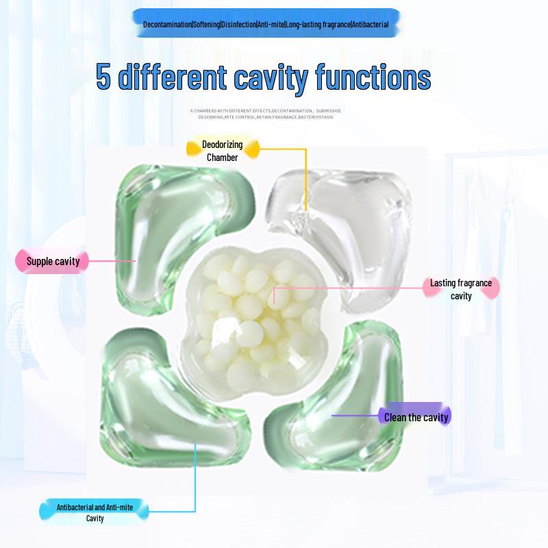 5D Kamelien Duftkapseln: Lang anhaltende 5-in-1 Tiefenreinigungs-Wäschekapseln