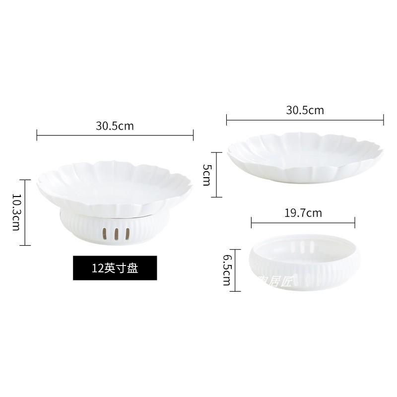 Candle Heating Furnace Dining Plate Ceramic Stove Tableware Warming Tray Serving Plate Fruit Bowl Dessert Bowl Soup Plates Dish