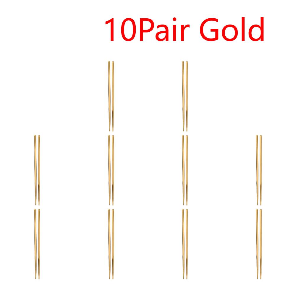 Stainless Steel Reusable Chopsticks Portable Colorful Environmental Protection Food Sticks Anti-skid  Kitchen Tableware Dishware