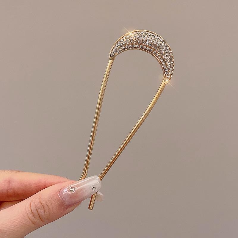 U-Shaped Pearl Women's Updo Hairpin 2025 - Elegant Insert Comb Headwear