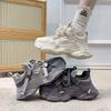 Mesh Dad Shoes Women's Platform Muffin Spring 2025 New Versatile Popular Small Height Increase Casual Women's Shoes