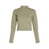 Womens/Ladies Milano Logo Mock Neck Crop Top