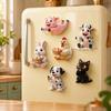 6pcs Rabbit Dog Cat Fridge Magnets Acrylic Fridge Decor Cartoon Animal Magnets  Home Decor