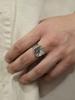 Harang Hr 28R_Silver Crack Ring