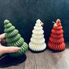 1-4PCS Christmas Aromatherapy Tree Shaped Green Candle Fragrant Aroma Relaxing Joyful Atmosphere Souvenir Decoration