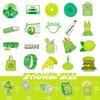 50 US Dollars Green Stickers Small Fresh Girl Green Suitcase Graffiti Stickers