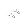 10 Pcs Wall Mesh Peg Board Hook Display Hanging Boards Hole Hooks Stainless Steel Pegs  Grid