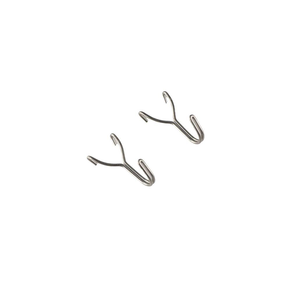 10 Pcs Wall Mesh Peg Board Hook Display Hanging Boards Hole Hooks Stainless Steel Pegs  Grid