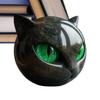 Black Cat Figurine Resin Cat Head Healing Stone Marble Texture Cat Stone Animal Cat Sculpture Cat Stone Keepsake Gift Home Decor