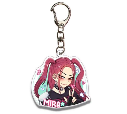 Kpop Demon Hunters Mini-Schlüsselanhänger-Set – Rumi, Zoey, Jinu, Mira, Tiger Designs – Sammler-Schlüsselanhänger für Kpop-Fans – Accessoires und Geschenke