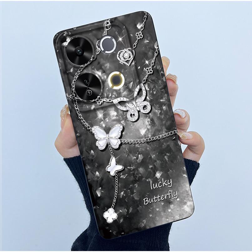 For Itel P65 P671L Etui Fashion Simplicity Oil Painting Floral Protective Phone Case For ItelP65 P 65 Coque Soft Silicone Covers