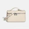 First-layer Cowhide LP19 Small Lunch Box Leather High-end Portable Single-shoulder Cross-body Makeup Female Bag