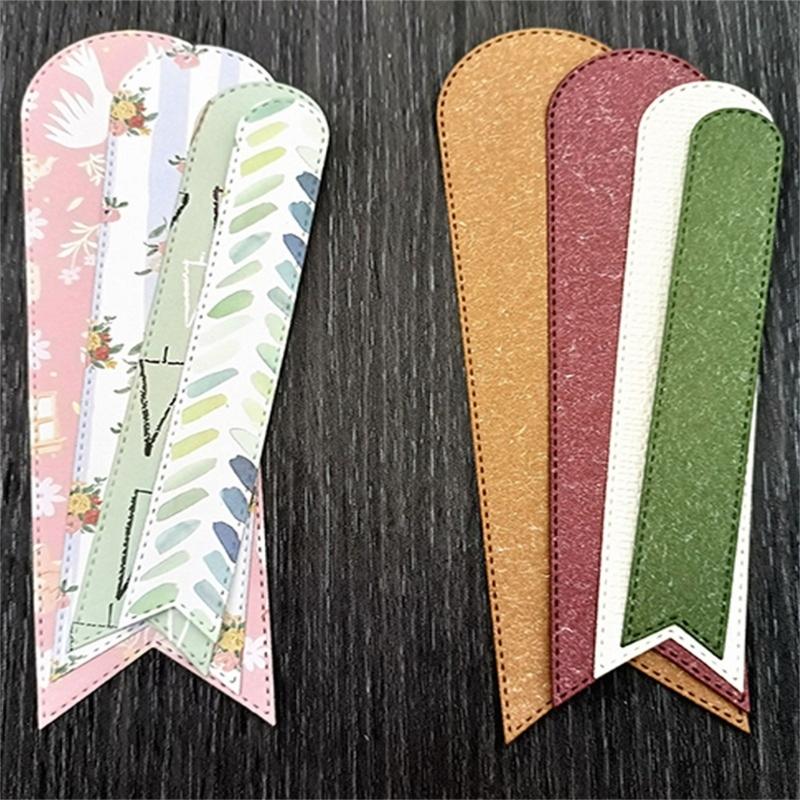 Bookmarks Embossing Cutting Dies Bookmarks Embossing Die Cuts for Card Making DIY Scrapbooking Album Paper Crafts