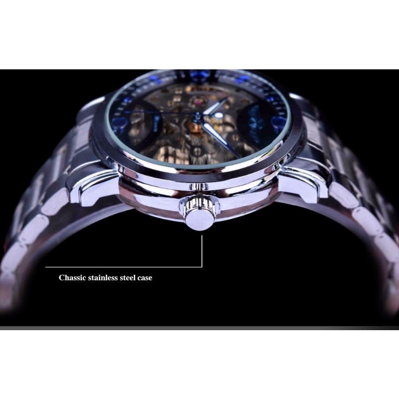 WINNER Fashion Casual Temperament Openwork automatische mechanische Uhr