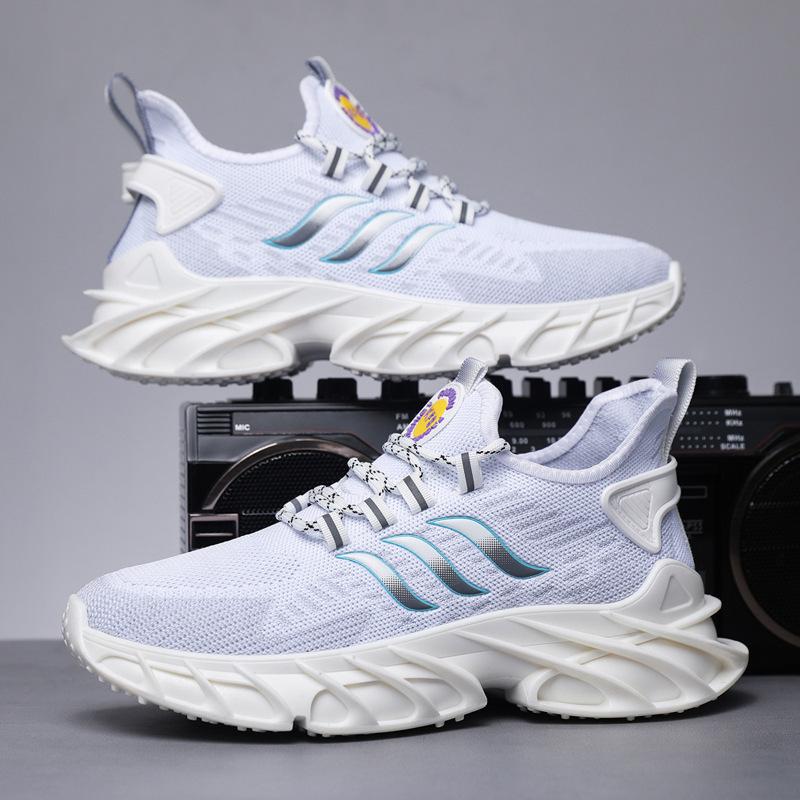 Men's Shoes Summer Mesh Breathable High-end Casual Single Shoes Fashionable Versatile Young Students Running Shoes Foreign Trade Models