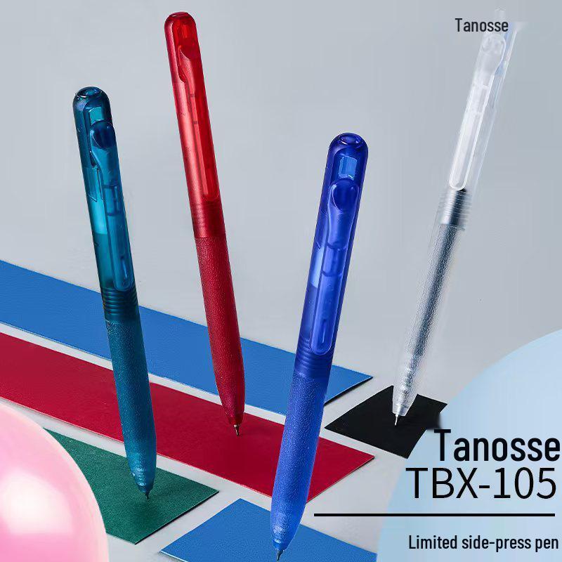 TANOOCI Tanosei TBK-105 Frosted Transparent Quick-Dry Black Ink Pen 0.5mm