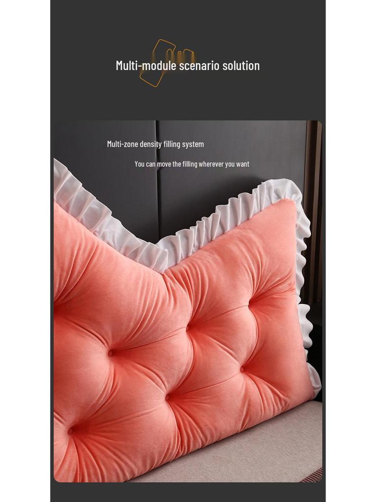 Prinzessinnenkrone Schlafzimmer Rückenlehnenkissen - Weiches Kopfteilkissen für Tatamibett