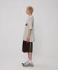 Boundary Single-Pleat Sideline Bermuda Shorts [Brown]