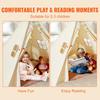 Kids Play Tent Teepee Tent for 1-5 Years Old Toddler Tent with Mat Balls