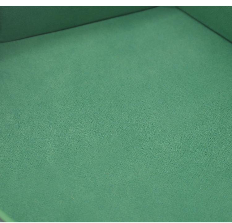 Hexagonal Velvet Dice Tray: Portable, Foldable PU Storage for Tabletop Games