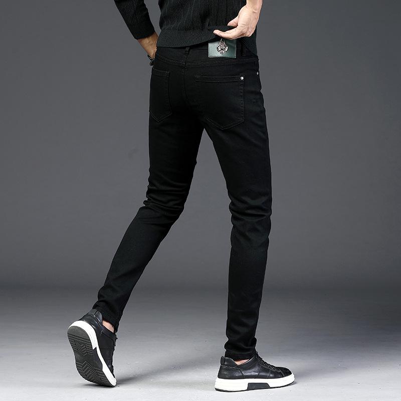 Buy Street men's pure black elastic 