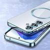 Case for Samsung Galaxy A35 5G, Electro MagSafe, blue + Glass Screen Protector