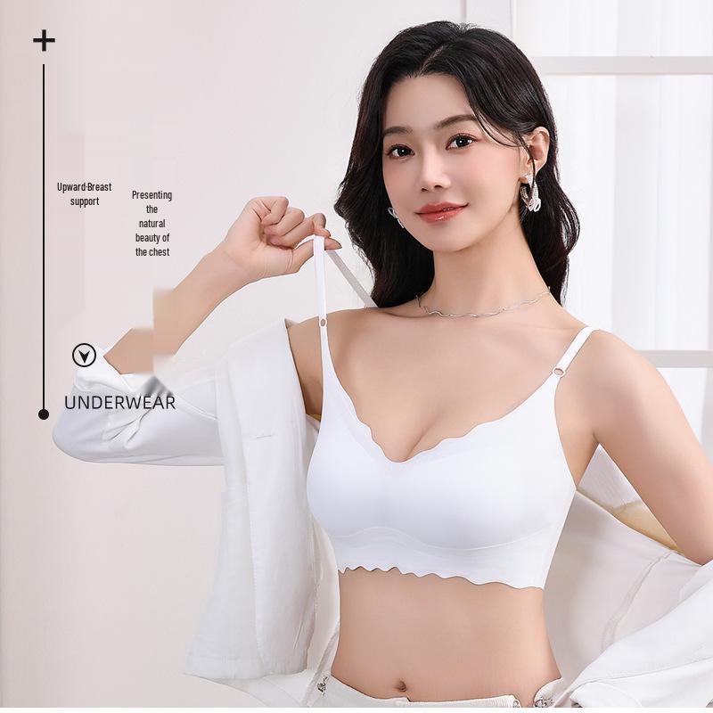 Seamless Wire-Free Nude Comfort Plus Size Sports Bra with Beautiful Back Design