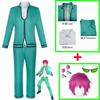 Anime The Disastrous Life of Saiki Kusuo No Sai-nan Cosplay Costume Teruhashi Kokomi Skirt Bowtie Wig Saiki Kusuo Uniform Glass