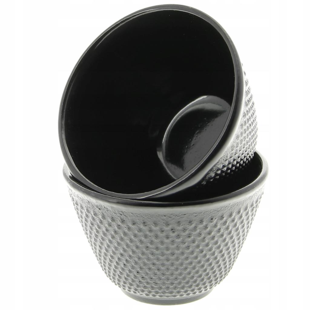 CAST IRON CUPS 2x CAST IRON CUPS FOR TEA AND INFUSIONS 100 Ml ENAMELLED