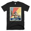 Zeus Greek Mythology T Shirt Vintage Retro Lightning Bolt God Vintage Fashion Versatile Soft Slightly Stylish Breathable