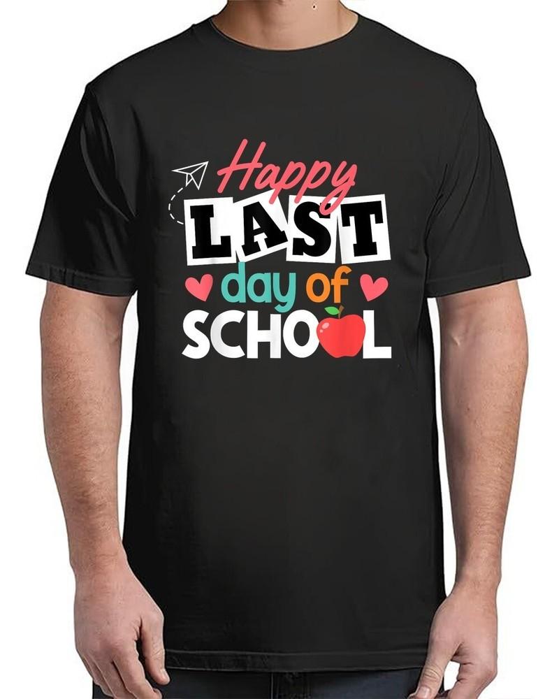 Happy Last Day of School Teacher End of Year Vintage Adult S-4XL Unisex T-Shirt