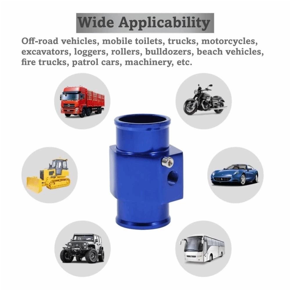 28mm Water Temp Sensor Aluminum Radiator Hose Adapter Sensor Adapter Temp Joint Pipe Truck