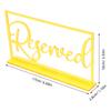 Acrylic Reserved Sign Versatile Multipurpose Table Reservation Sign for Wedding Party Restaurant Office Business Events