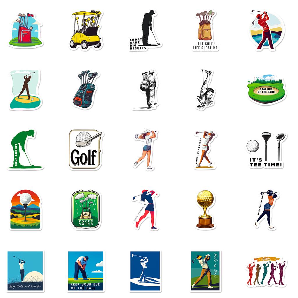 50 Nowe Naklejki Graffiti Sportowe na Zewnątrz do Golfa Walizka Skateboard Wodoodporne Naklejki