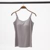 Small Sling Vest Inside, Women's Five-finger Cup Integrated with Chest Pad, Slim Fit, Big U Beautiful Back, High Elastic Backless In Spring and Summer