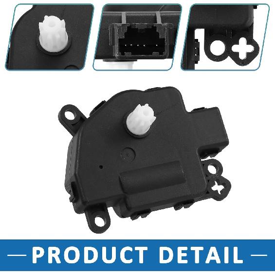 AC Temperature Heater Blend Door Actuator 8L8Z-19E616-C for Ford F-150 2009-2014 Plastic Black